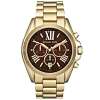 Buy Michael Kors Watches Unisex Chronograph Gold Plated Stainless steel Watch MK5502 online