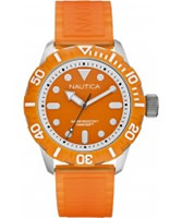 Buy Nautica Mens NSR 100 Orange Watch online